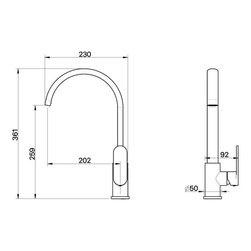 New Brasshards Mixx Saffron Sink Mixer Chrome Lead Free 11SL951CLF - Picture 2 of 2