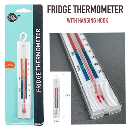 1/2pk Fridge Thermometer Freezer Refridgerator Cooler Safe Temperature Indicator - Picture 1 of 5