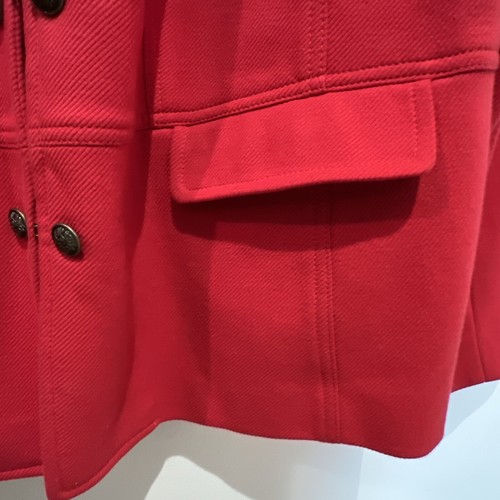 Veste blazer équestre femme Talbots rouge bouton crochet carrière militaire taille 22W - Photo 17/20
