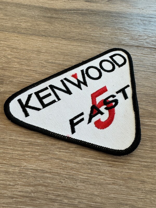 Vintage Racing Patch NEW Kenwood Fast 5 Racing Patch