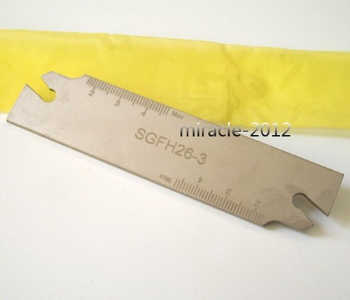 SGFH26-3 SGFH326 3mm Part Off Blade Grooving Cut Off Plate Tool holder CNC Lathe - Picture 2 of 5