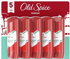  FIVE, 2.4 oz. OLD SPICE 2.4 oz DEODORANT PURE SPORT BOTTLES CONTROLLED RELEASE