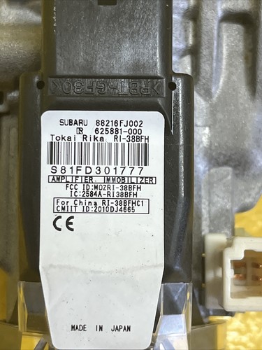 IGNITION SWITCH Subaru Forester Impreza WRX 14 15 16 17 88216FJ002 1154551 - Picture 2 of 11