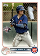 2022 Topps Pro Debut James Triantos #PD-1 ACL Cubs 10B