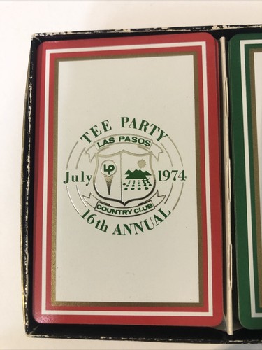 1974 Vtg Tee Party Las Pasos Country Club Playing Cards - Picture 2 of 6