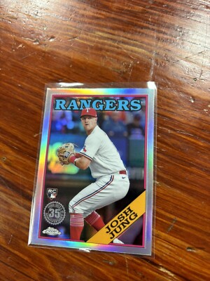 Josh Jung RC 2023 Topps Chrome Update 1988 Topps #88CU-16 Refractor Rangers