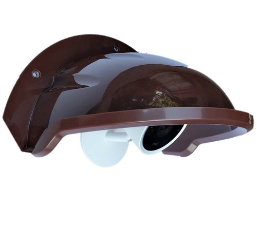 ¡Pack de 5! Cubierta SunShade para Nest IQ / Ring / Arlo / Dome / Bullet Cámara al aire libre-Café - Imagen 5 de 9