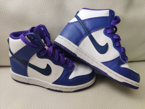 purple Nike Dunk shoes Size 11.5c preschool girls Midnight Navy DH9753-100 - Picture 11 of 11