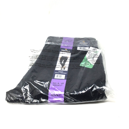 Nautica Women’s Tencel Ankle Trouser Pant Stretch Black Size 4/27 NWT - Bild 6 von 10