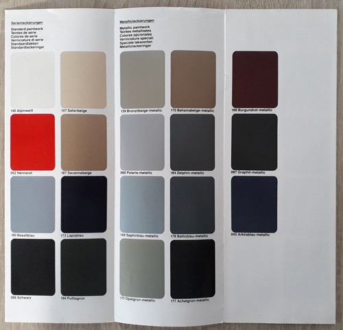 BMW 5 Series E28 Colour & Upholstery Options Brochure 1983 - 518 520i 525i 528i - Picture 3 of 6