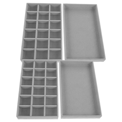 2 Pcs Bracelet Making Bead Design Board Desk Storage Box Necklace Tray