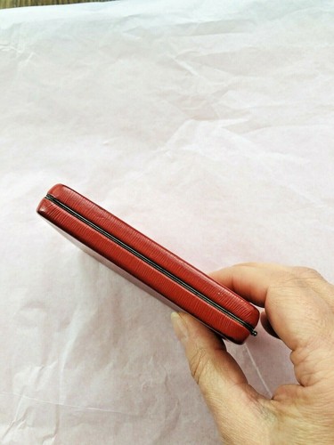 VTG Red Box Calf Cigarette Holder Case No.22 with Straps/Label (I.27/FD/Z) - Picture 4 of 9