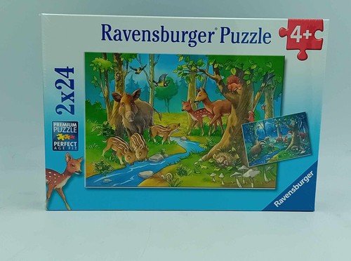 Puzzle Ravensburger 2 x 24 pezzi bambini animali della foresta 09117 puzzle bambini NUOVO - Foto 2 di 3