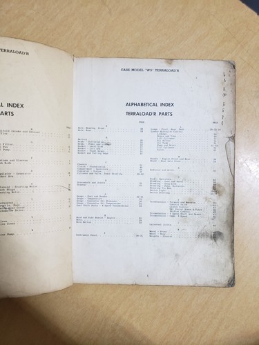 Case W5 Terraloader Gas Industrial Factory Parts Catalog - Picture 2 of 4