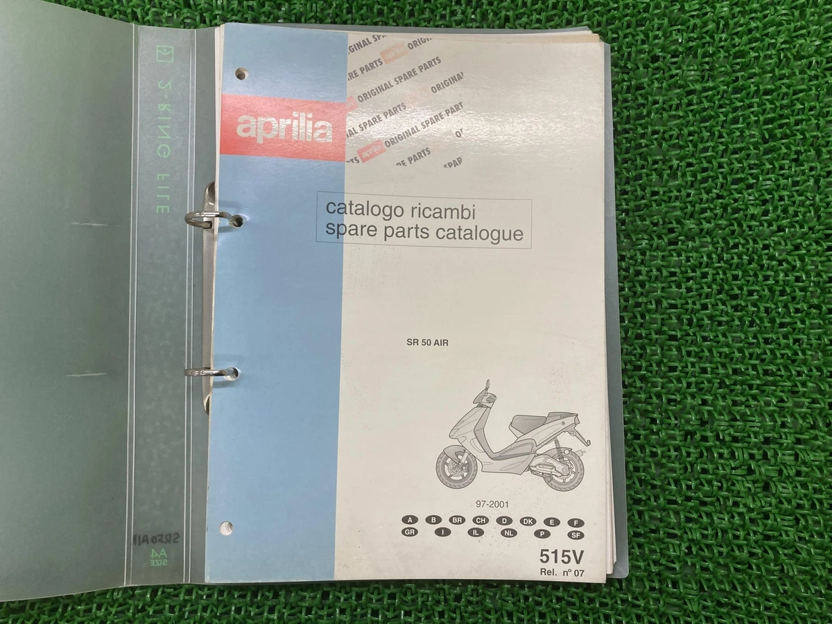 APRILIA Genuine Used Motorcycle Parts List SR50 air in English 6005