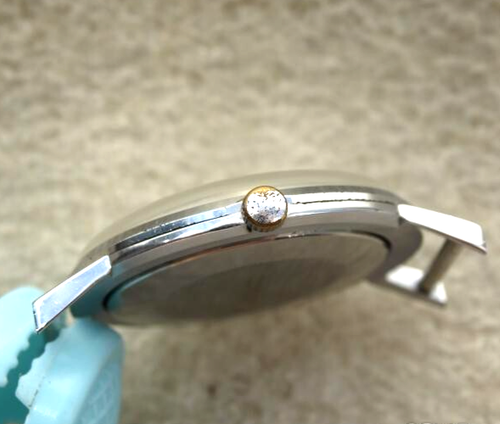 VINTAGE SOVIET RUSSIA USSR WRIST MENS WATCH LUCH THIN MECHANICS WORKING RARE - Picture 4 of 17