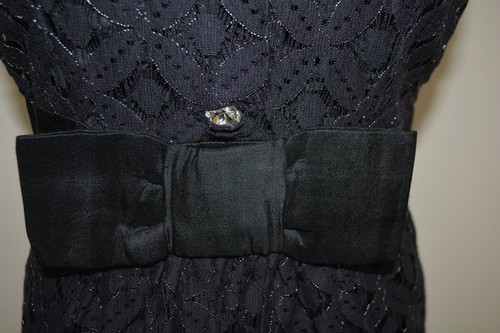 Raro $268 Vestido Anthropologie Tracy Reese Negro Encaje "Vestido camisero teselado" 4 - Imagen 5 de 8