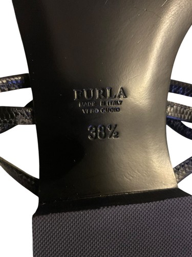 Furla Women’s Black Leather Studded Accents Slides Size: 8.5 | US8.5, IT38.5 - Picture 6 of 12