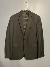 Kenneth Cole Reaction42R BLK 2 Button Blazer Sport Coat Size 40R Men  s Business