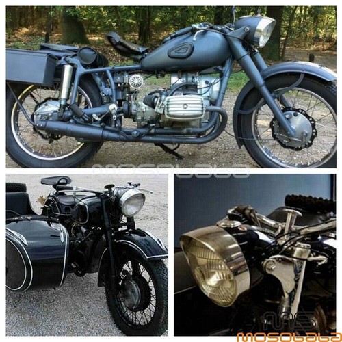 Retro Visor Headlight Headlamp For BMW M1 M72 R75 R71 KS750 Dnepr Ural Sidecar - Picture 11 of 11