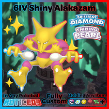 ✨ Shiny ALAKAZAM 6IV ✨ Pokemon Brilliant Diamond and Shining Pearl lv100 +EVs