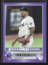 2022 Topps #621 Sixto Sanchez Future Stars Purple Meijer Miami Marlins