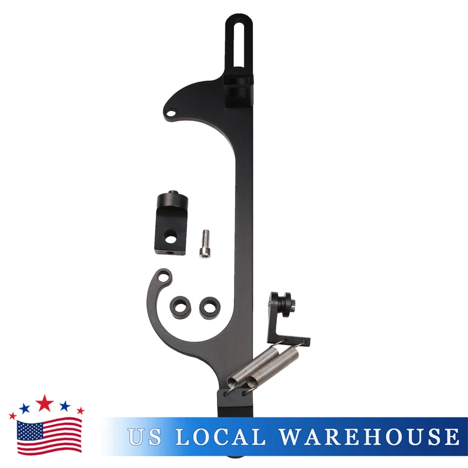 4160 4150 Serie Negro Billet Acelerador Cable Carburador Soporte 350 Aluminio Foto 2 de 4