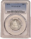 PCGS 1876 Year Seated Liberty US Quarters (1838-1891)