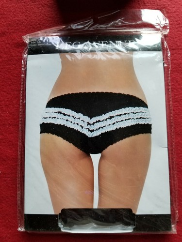 Leg Avenue Contrast Ruffle Back Panty Size S/M - Picture 2 of 4