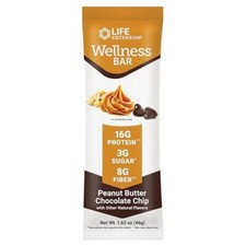 Wellness Bar Peanut Butter Chocolate Chip 6 Bars (.62 Oz Each) By Life Extension 5.90 per gallon
