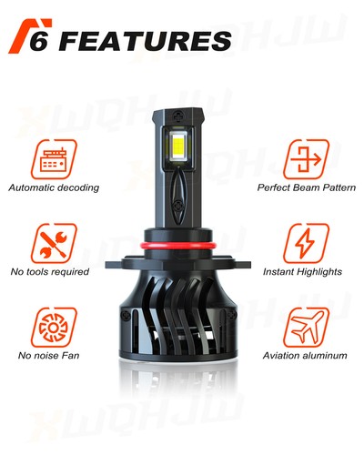 Kit de faros de conversión de bombillas LED XWQHJW 9005 (HB3) tamaño mini CanBus listo 70W - Imagen 5 de 10