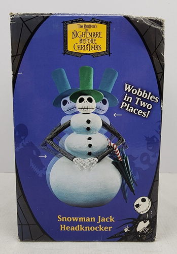 Nightmare Before Christmas Snowman Jack Skellington Headknocker Bobble Head NECA - Picture 8 of 11