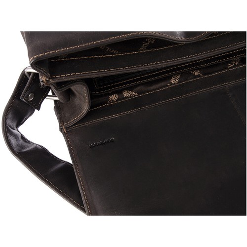 Greenland Westcoast Leder Aktentasche Postbag Kuriertasche Büffelleder braun - Bild 6 von 7