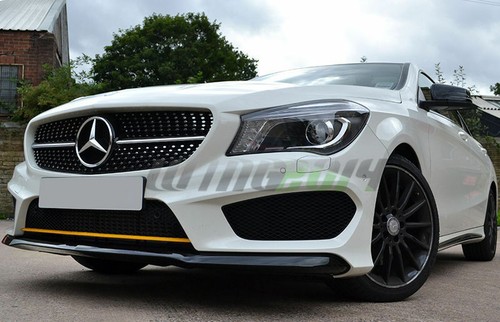 Unpainted Fit For Mercedes BENZ W117 Sport Front Lip Spoiler Cover CLA220 - Picture 5 of 5
