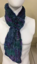RABBIT FUR SCARF - MULTI COLOR