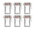 Mini Clip Top Glass Jars 80ml Spice Herb Jam Preserving Small Clip Top Jars