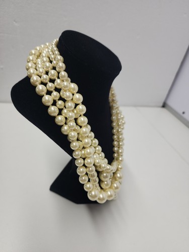 Vintage Multi Strand J. Crew Pearl Necklace - Picture 2 of 13