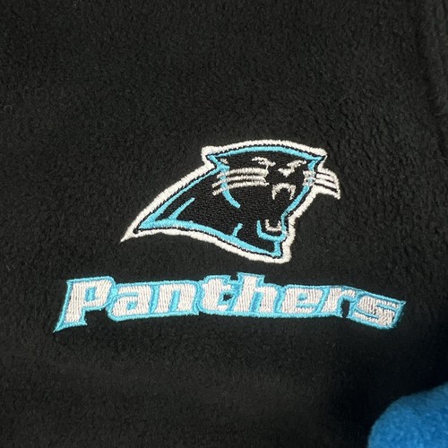 NFL Apparel Carolina Panthers Men's Black Hooded Fleece Full-Zip Jacket Size L - Picture 4 of 13