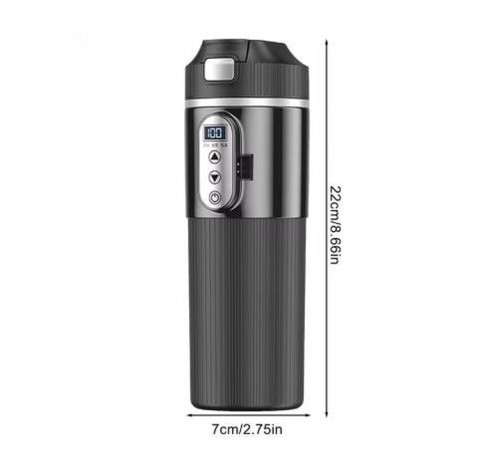 12V 24V Portatile Auto Riscaldamento Tazza Scaldabagno Bottiglia LCD Bollitore 500ML - Foto 15 di 16
