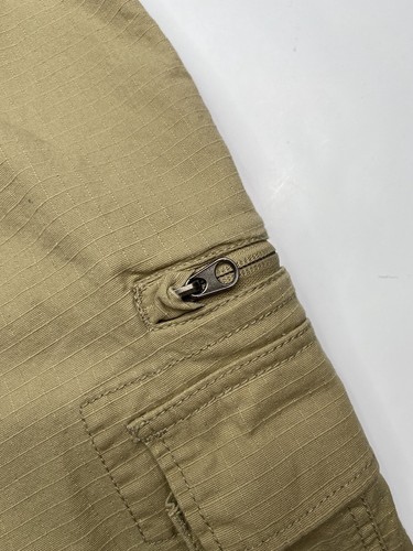 Wear First Mens Brown Khaki Cargo Pocket Cotton Blend Shorts Sz 38 - Picture 7 of 8