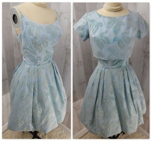 french blue cocktail dress