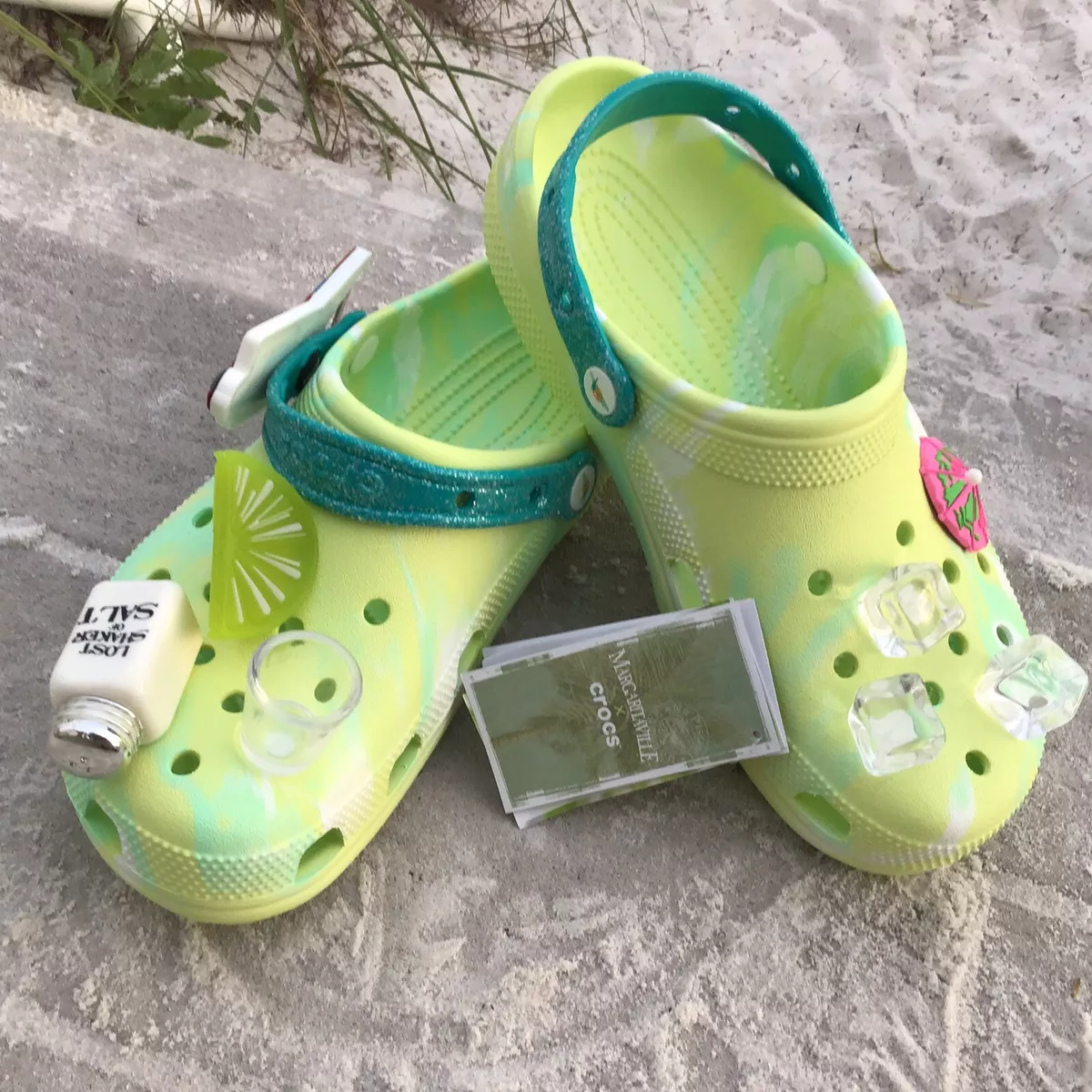 Lime green best sale crocs women's