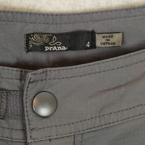 Prana Pants Women 4 Solid Gray Straight Leg Capri Nylon - Bild 4 von 10