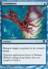 Unsummon Light Play, English Magic the Gathering MTG 10th Edition