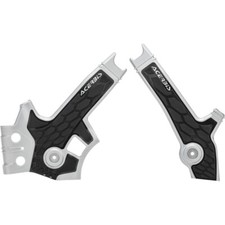 Acerbis X-Grip Frame Guards - for Suzuki - Silver/Black | 2801931019