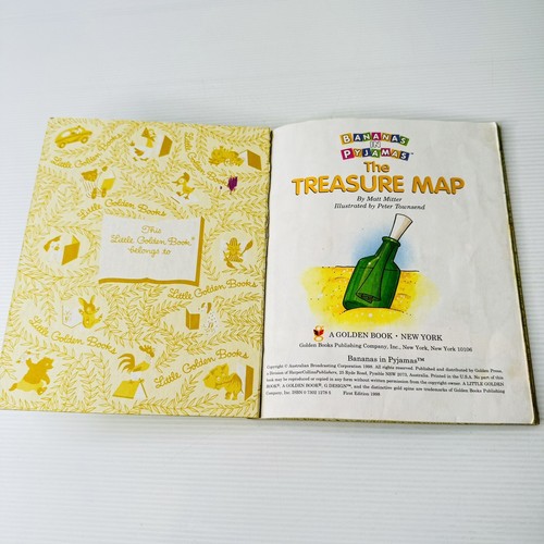 A Little Golden Book Bananas in Pyjamas The Treasure Map First Edition 1998 HC - Picture 5 of 8