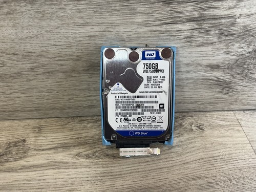 Western Digital WD Blue 750GB 2.5" SATA Laptop Hard Drive WD7500BPVX 5400RPM HDD - Picture 1 of 4