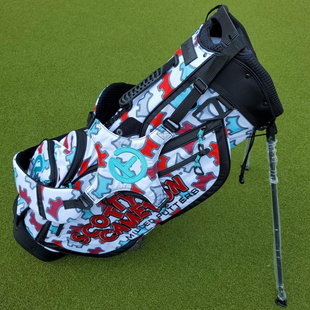 SCOTTY CAMERON CIRCLE T TIFFANY DANCING DOGS STAND BAG JAPAN