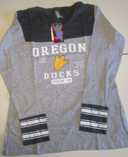 Ducks Oregon Womens T-Shirt 34" Chest Long Sleeve University USA Print - 第 1/2 張圖片