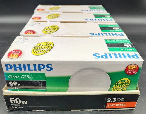 Philips 60W Globe Bulb G25 Base - (Pack of 12) - Picture 2 of 3